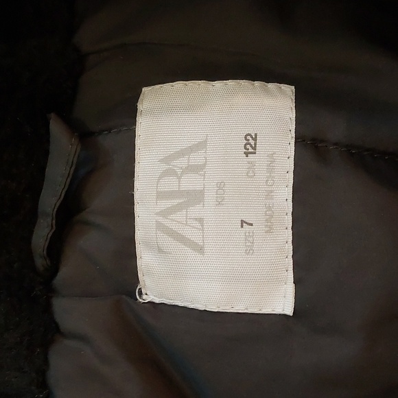 Zara girls teddy jacket size 7 - Picture 4 of 7